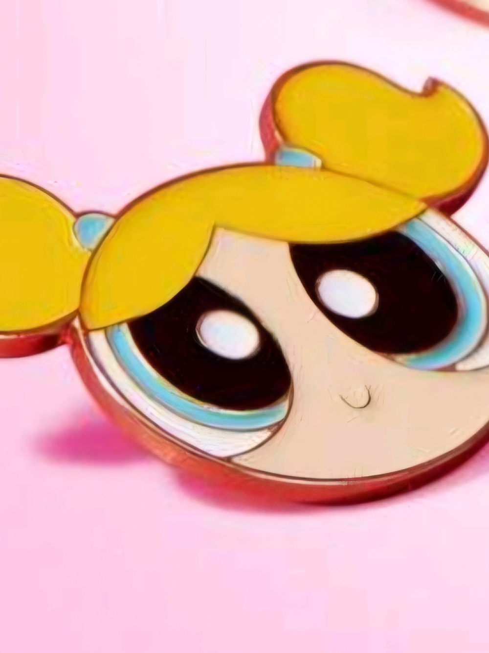 Girls Cartoon Character Enamel Pin - Yellow